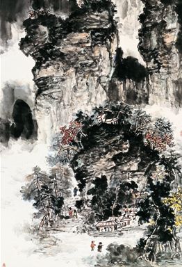 岷山书画院、四川中国画焦墨研究会 刘三余作品