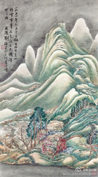 刘海粟《万山积雪》150万落槌