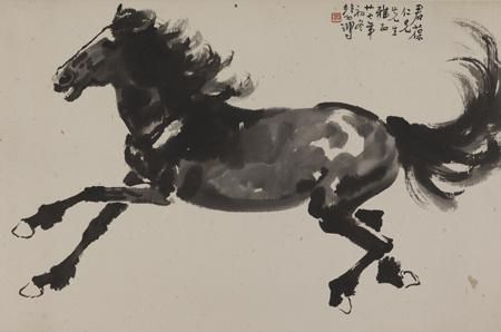 徐悲鸿 《奔马》51.5×78cm