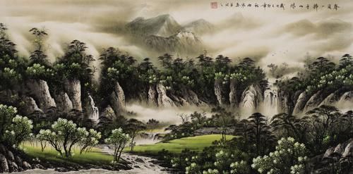 张雨寒作品《春风一拂千山绿》