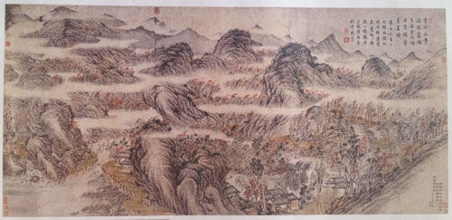 3. 董邦达《秋山图》镜心 122.6×261厘米   钤印：臣邦达印、学画   估价120万～200万元   中国嘉德2007年11月6日拍卖成交价145.6万元