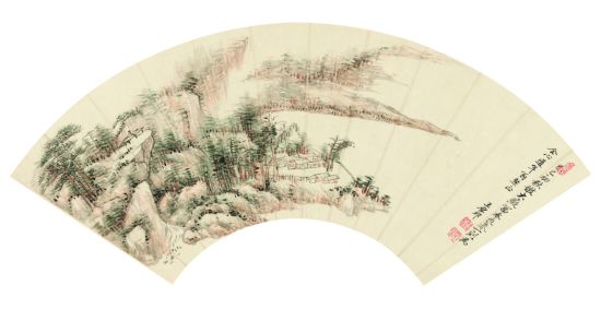 王原祁（1642-1715）富春山居图 纸本镜心 1689年作 18×52cm