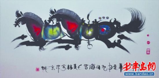 作者：韩美林 作品尺寸：137*69cm 高古轩展销价：22万元