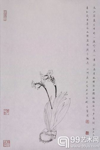 陈履生作品：《大江深处》，68×45，2012年。