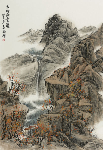 太行秋意浓 68×100cm