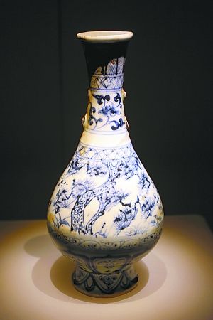 126件珍贵元明青花瓷湖北展出