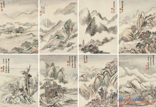 王?(1632-1717) 拟古山水 成交价：1150万元（资料图）