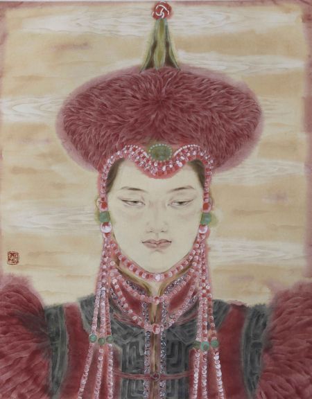 蒙古盛颜1  40×50cm 2013