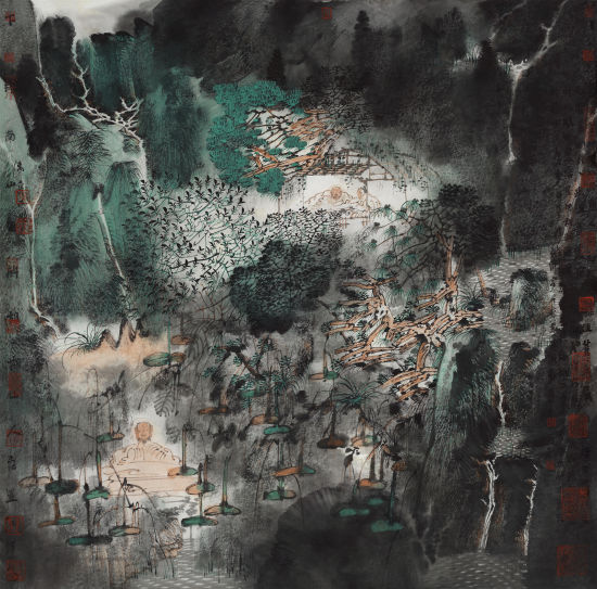 卢禹舜 精神家园之三 69x69cm