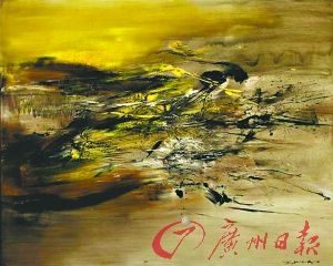 赵无极 　　《22.7.64》油画 　　161.5cm×199.5cm