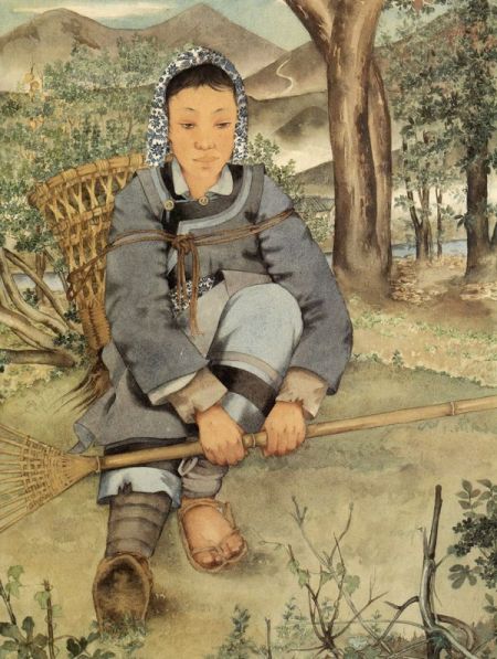 《小憩》52X40cm 1944 年