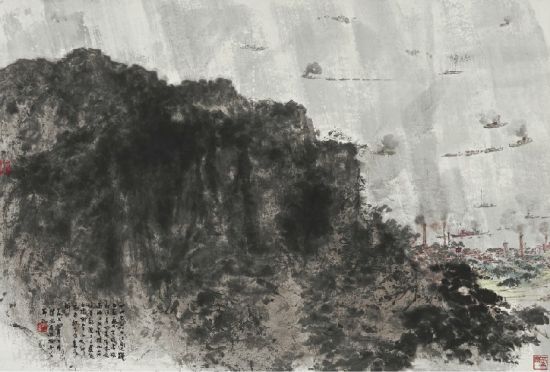 傅抱石《庐山》香港苏富比 2012春拍 2100万港元