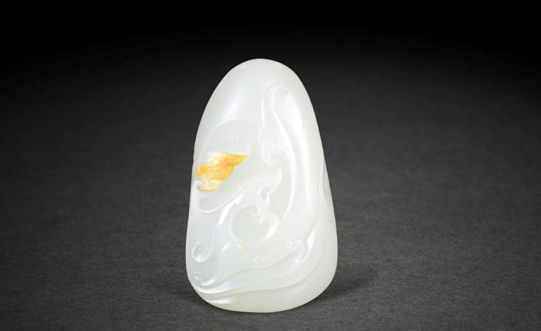 00273葛洪和田玉籽料仿古龙佩5.1×3.0×1.6cm46.8g 