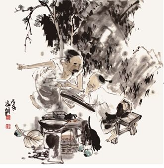 王家训中国人物画