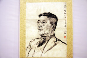 1951年蒋兆和画老舍头像。这幅作品在1951年的《北京文艺》上发表，刻画了老舍刚从美国回到北京的形象，在画中可以看到老舍的意气风发和坚毅神态。